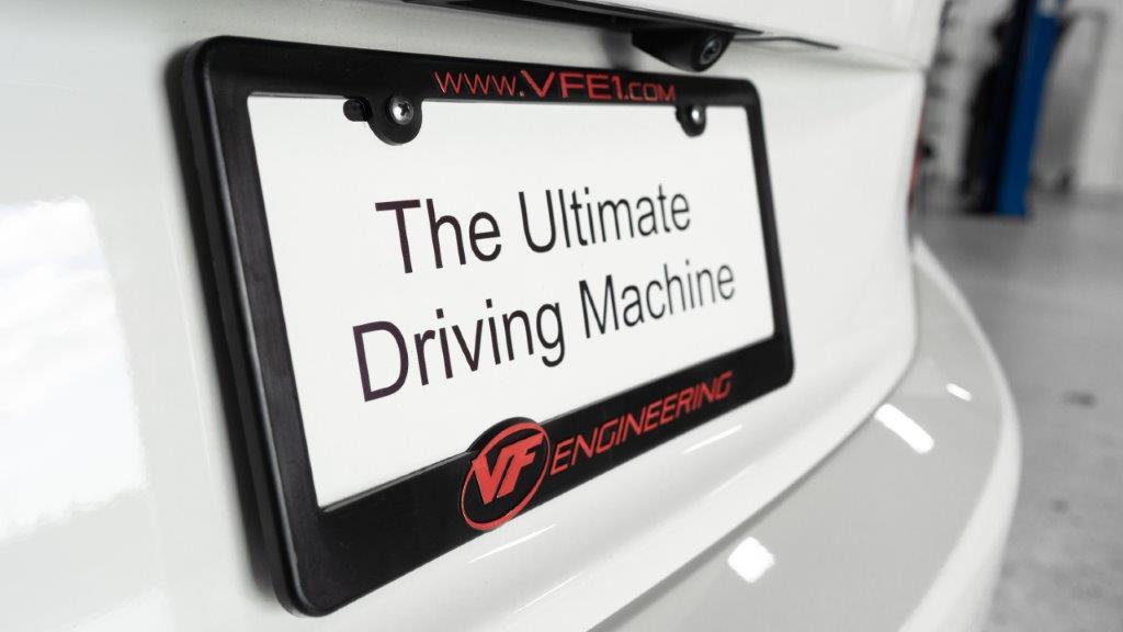 VF Engineering Plastic License Plate Frame